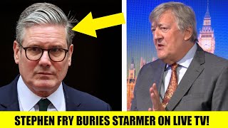 FED UP Stephen Fry Turns amp Brands Starmer A DISASTER In Live Tv Interview [upl. by Nylcaj]