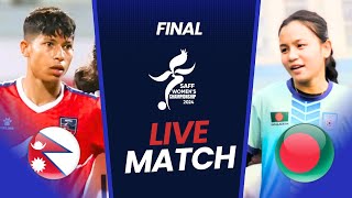 Nepal Vs Bangladesh Final  SAFF Womens Championship 2024 football Live amp Match Preview [upl. by Aitnahc943]