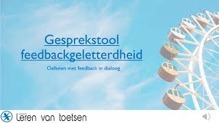 Instructievideo voor studenten  gesprekstool feedbackdialoog 2024 [upl. by Nylarej]