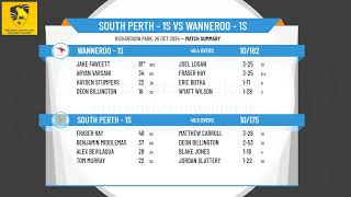 South Perth  1s v Wanneroo  1s [upl. by Alek]