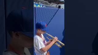 This young fan played the trumpet for Edwin Díaz 🎺🥹 mets baseball wholesome trumpet [upl. by Roos]