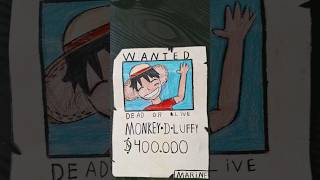 Cartaz de procurado onepiece drawing [upl. by Lewiss]