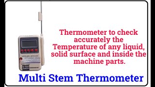 Multi Stem Thermometer QTest  Amith Garment Services [upl. by Norraa]