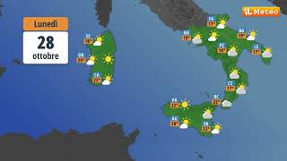 Meteo previsioni meteo Lunedì 28 ottobre 2024 [upl. by Nylrak11]