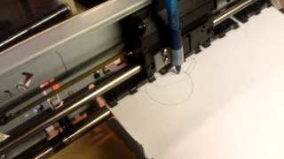 CNC plotter with Arduino  GRBL from an old dell printer [upl. by Inot]