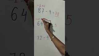 🤓Subtraction Short amp easy trick subtract mathstricks solution4u [upl. by Aridatha84]