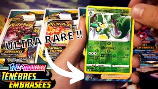 OUVERTURE de 4 BOOSTERS POKÉMON TÉNÈBRES EMBRASÉES  Encore une belle ULTRA RARE [upl. by Clemmie773]