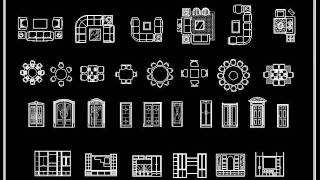 【Autocad Block】Interior design standard 2D Blocks [upl. by Donough728]