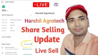 Harshil Agrotech share selling Update  Harshil Agrotech selling update  harshil share sell kaise [upl. by Neeruan]