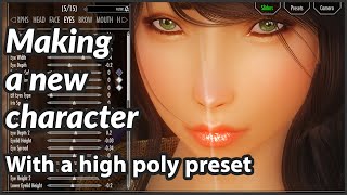 How to use many sliders in RaceMenu efficiently  with High Poly Head in Skyrim SE [upl. by Bein]