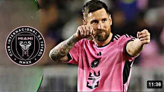 lionel messi hat trick inter miami vs new england [upl. by Derrej353]