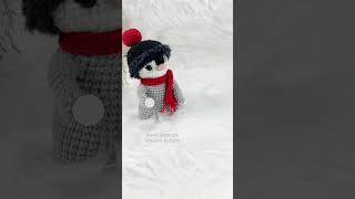 Pinguin Schneeballschlacht  Stop Motion  Lenas Amigurumis [upl. by Seafowl]