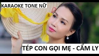 Tép Con Gọi Mẹ  Karaoke Tone Nữ  Cẩm Ly Thanh Huy UGO [upl. by Skricki]