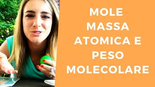 MOLE E MASSA ATOMICA ESERCIZI DA VERIFICA DAL MINUTO 6 WOW [upl. by Aenel132]