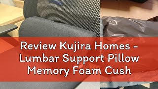 Review Kujira Homes  Lumbar Support Pillow Memory Foam Cushion Adjustable Ergonomic Back Pain Supp [upl. by Obellia]