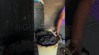 Organically Home made Shea butter 🧈 n my Village 💪🤗🥰 villagelifestyle sheabutter shortsvideo [upl. by Au]