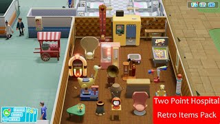 Retro Items Pack DLC  Two Point Hospital gameplay TPH [upl. by Yenttihw]