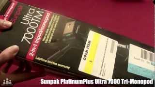 Sunpak Ultra 7000 TripodMonopod Unboxing amp Setup [upl. by Halac]