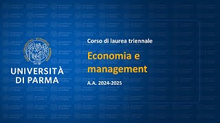 Corso di laurea in Economia e management  aa 202425 [upl. by Namia121]