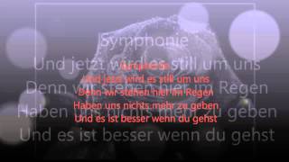 Symphonie Silbermond  Lyrics [upl. by Aihsekal758]