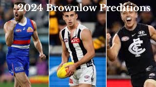 2024 AFL Brownlow predictions [upl. by Nuncia]