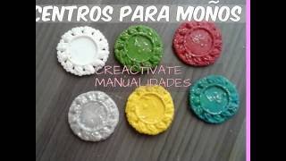 COMO HACER CENTROS PARA MOÑOS MOLDE DE CAMAFEOCAMEODECORACION PARA MOÑOS ACCESORIOSMANUALIDADES [upl. by Cotter772]