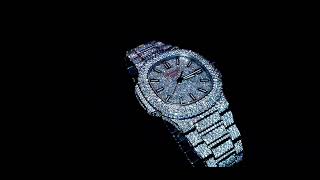 BEST ICED OUT PATEK PHILIPPE NAUTILUS 5711 VVS LAB MADE DIAMONDS [upl. by Sasha274]