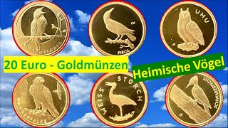 20 Euro Gold Münzen Deutschland  Heimische Vögel [upl. by Lawton120]