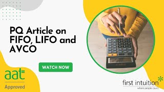 PQ article on FIFO LIFO and AVCO [upl. by Alvera]