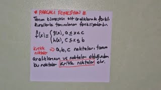 26FONKSİYONLAR ●PARÇALI FONKSİYON TANIMI fonksiyonlar fonksiyonlar [upl. by Irmo]