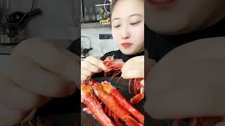 Eating fresh Shrimps Asmr shorts food seafood [upl. by Emalee620]