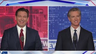 Blue vs Red Breakdown of debate between Govs Newsom DeSantis [upl. by Anadroj]