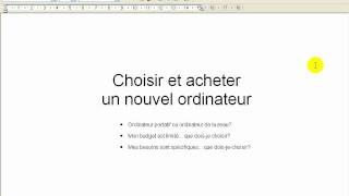 Comment choisir et acheter un ordinateur Cours Formation Informatique Windows  84 Bonus [upl. by Olihs]