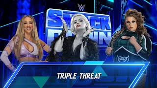 TONI STORM VS PIPER NIVEN VS CHELSEA GREEN 1 CONTENDER FOR THE SMACKDOWN WOMENS CHAMPION [upl. by Aleciram]