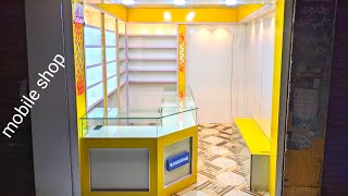 mobile shop decoration ideas mobile shop interior designCarpentry Skill [upl. by Noirda]