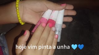 hoje minha eu e minha irmã veio pintar unha [upl. by Atrice]