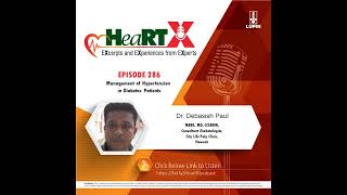 Management of Hypertension in Diabetes Patients  Dr Debasish Paul [upl. by Alauqahs]