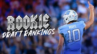 Dynasty Rookie Draft Rankings  Draft Warts  Dynasty Fantasy Football 2024 [upl. by Nwahsav615]