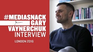 MediaSnack GaryVaynerchuk Interview  London 2016 [upl. by Meelak]