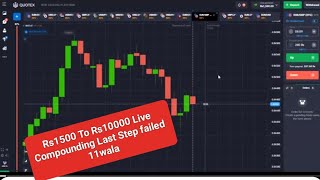 🤑Live Compounding Rs1500 To Rs10000 Last Step Failed  11walatrader🤑🤑🤑 [upl. by Barret]