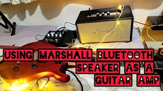 Using my Marshall Stanmore 2 as a guitar amp for my PRS SE CE 2 you can use any Bluetooth speaker [upl. by Ginger888]