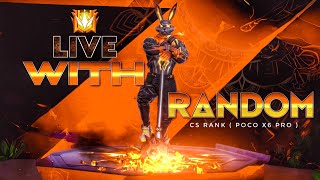 Free Fire Cs Rank Live On Poco X6 Pro 🔴 [upl. by Lind]