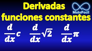 Ejemplos de derivadas Parte 1 constantes fracciones raices pi constante por x [upl. by Alicea]