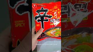 YOU WONT BELIEVE whats hiding in my veggie Ramen🍜😱food noodles ramen kpokorea kdrama [upl. by Madson]