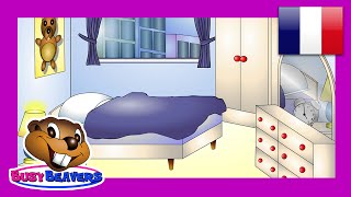 quotIn the Bedroomquot French Lesson 11 CLIP  Dans la Chambre Français Bedroom Words Teach Kids [upl. by Maurey]