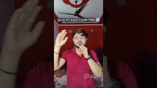 3510 TO 3520 Counting Secrets Revealed ✨🥇 COUNTINGNINJA HEMANT shorts learning counting short [upl. by Marwin46]