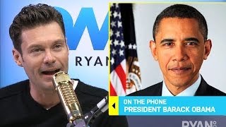 President Barack Obama On Zach Galifianakis I Interview I On Air with Ryan Seacrest [upl. by Alag755]