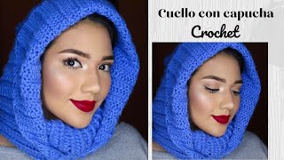 Cuello con capucha paso a paso a crochet o ganchillo ✅😍❤ [upl. by Nomolas643]