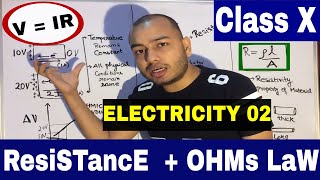 ICSECBSE CLASS 10th Current Electricity 02 OHMs LaW amp RESiSTANCE english [upl. by Barvick587]