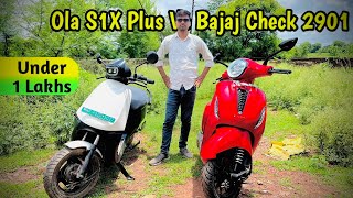 Ola S1X Plus Vs Bajaj Chetak 2901 Under 1 lakh Electric Scooters l Detail ￼Comparison video [upl. by Eiramannod824]